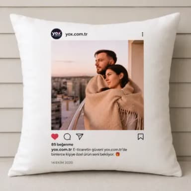 Instagram Yastık Tasarla Instagram Yastık Tasarla