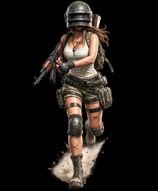 PUBG Mobile karakter görseli PUBG Mobile karakter görseli